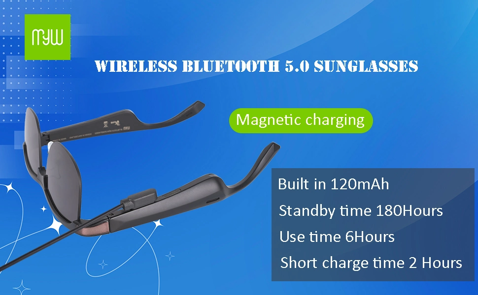 Handfree Music Bluetooth Audio Polarized Sunglasses Voice Control UV400 Men Women Sun Glasses Eyeglasses