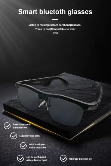 Новые умные беспроводные аудио солнцезащитные очки спортивные Tws наушники Handsfree мобильные стереонаушники Bluetooth наушники