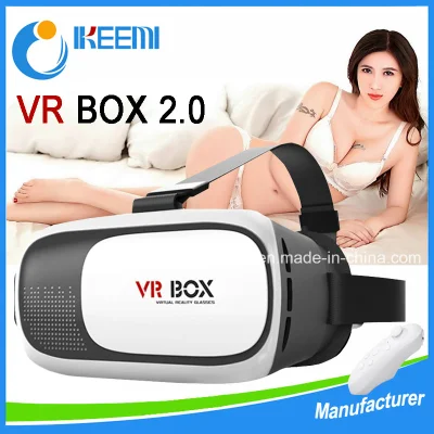 Заводской 3D-VR-бокс, монтируемый на голову, VR-очки виртуальной реальности 2-го поколения и пульт дистанционного управления Bluetooth