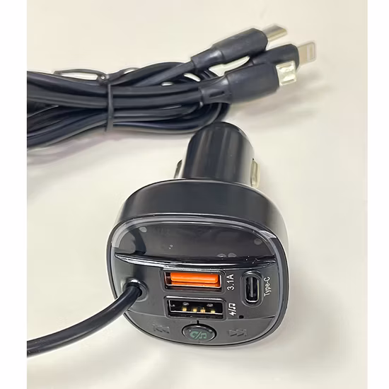 Комплект громкой связи Bluetooth, автомобильное зарядное устройство, FM-передатчик, MP3-плеер